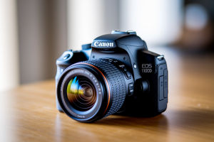 canon-eos-1100d-table-bois-objectif-net