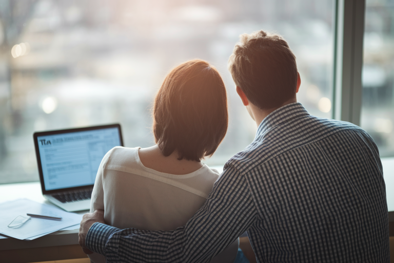 couple-dos-table-documents-ordinateur