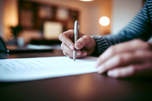 mains-stylo-document-table-bois