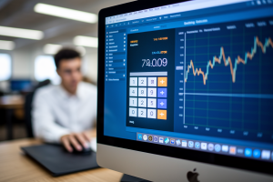 personne-bureau-ecran-flou-graphique