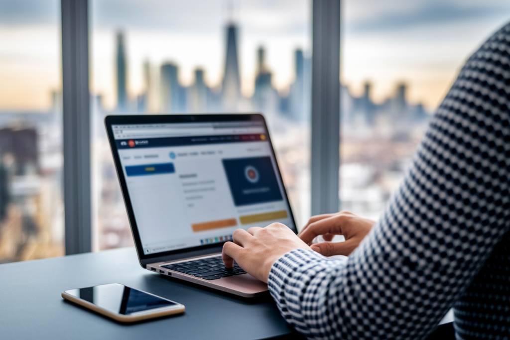 personne-bureau-ordinateur-fenetre-ville