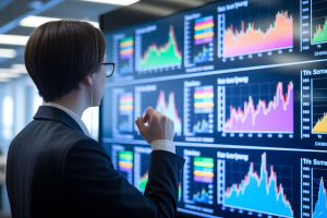 personne-dos-costume-ecran-graphiques