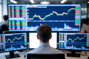 personne-dos-ecrans-graphes-boursiers