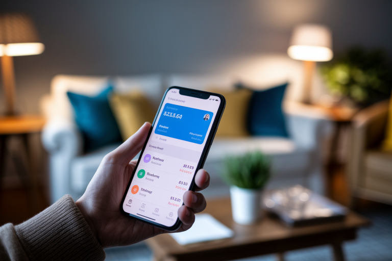 smartphone-main-ecran-banque-salon