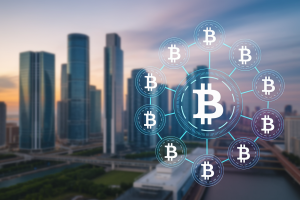 ville-gratte-ciel-hologramme-jetons-futuriste