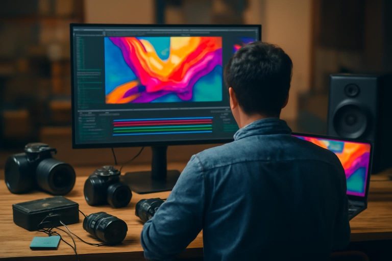 espace-travail-creatif-equipement-multimedia