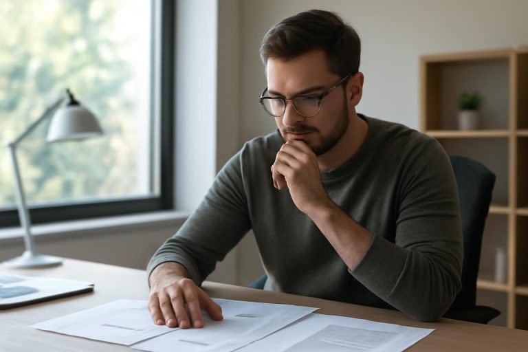 personne-bureau-maison-moderne-papiers
