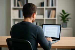 personne-bureau-ordinateur-bureau-arriere-plan