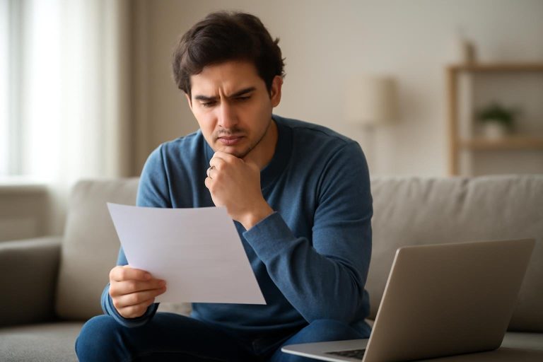 personne-reflechie-canape-document-ordinateur