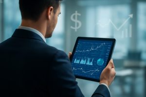 professionnel-tablette-graphiques-financiers-bureau